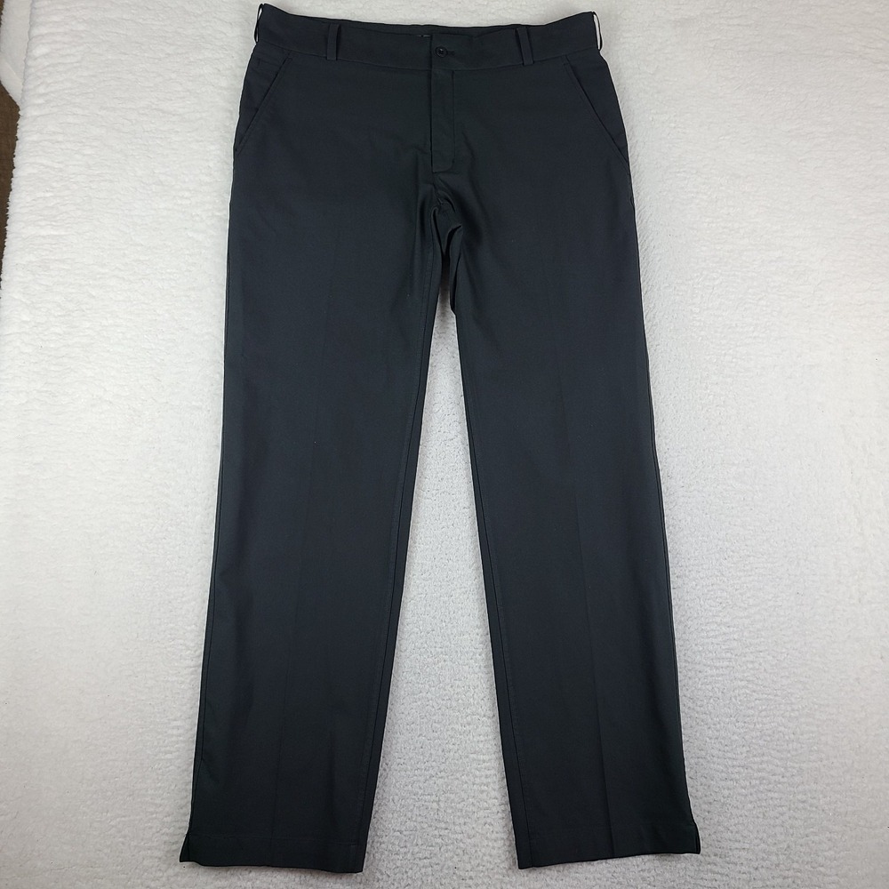 Nike Golf Pants Mens 36x34 Black Straight Leg Activewear Performance Tech Golf